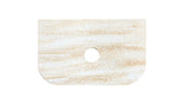 Havana Fluted 750mm Woodland Oak Wall Hung Curve Vanity