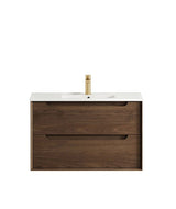 Byron 900mm Sable Walnut Wall Hung Vanity