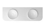 Havana English Edge 1500x500x50 Matte White with Round Basin Top