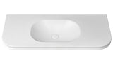 Havana English Edge 1200x500x50 Matte White with Soft Square Basin Top