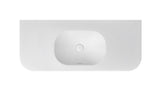 Havana English Edge 1200x500x50 Matte White with Soft Square Basin Top
