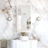 LED Newport 900(H)x450(W) Frameless Back Lit Tuffi Mirror Soft Square