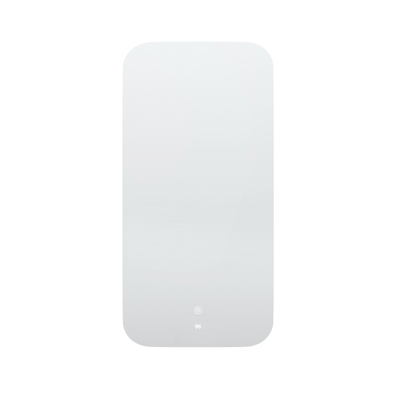 LED Newport 900(H)x450(W) Frameless Back Lit Tuffi Mirror Soft Square