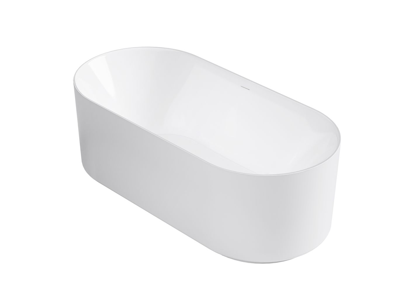 Attica Celine 1500 Gloss White Bath with Overflow