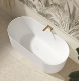 Attica Celine 1500 Matte White Bath with Overflow