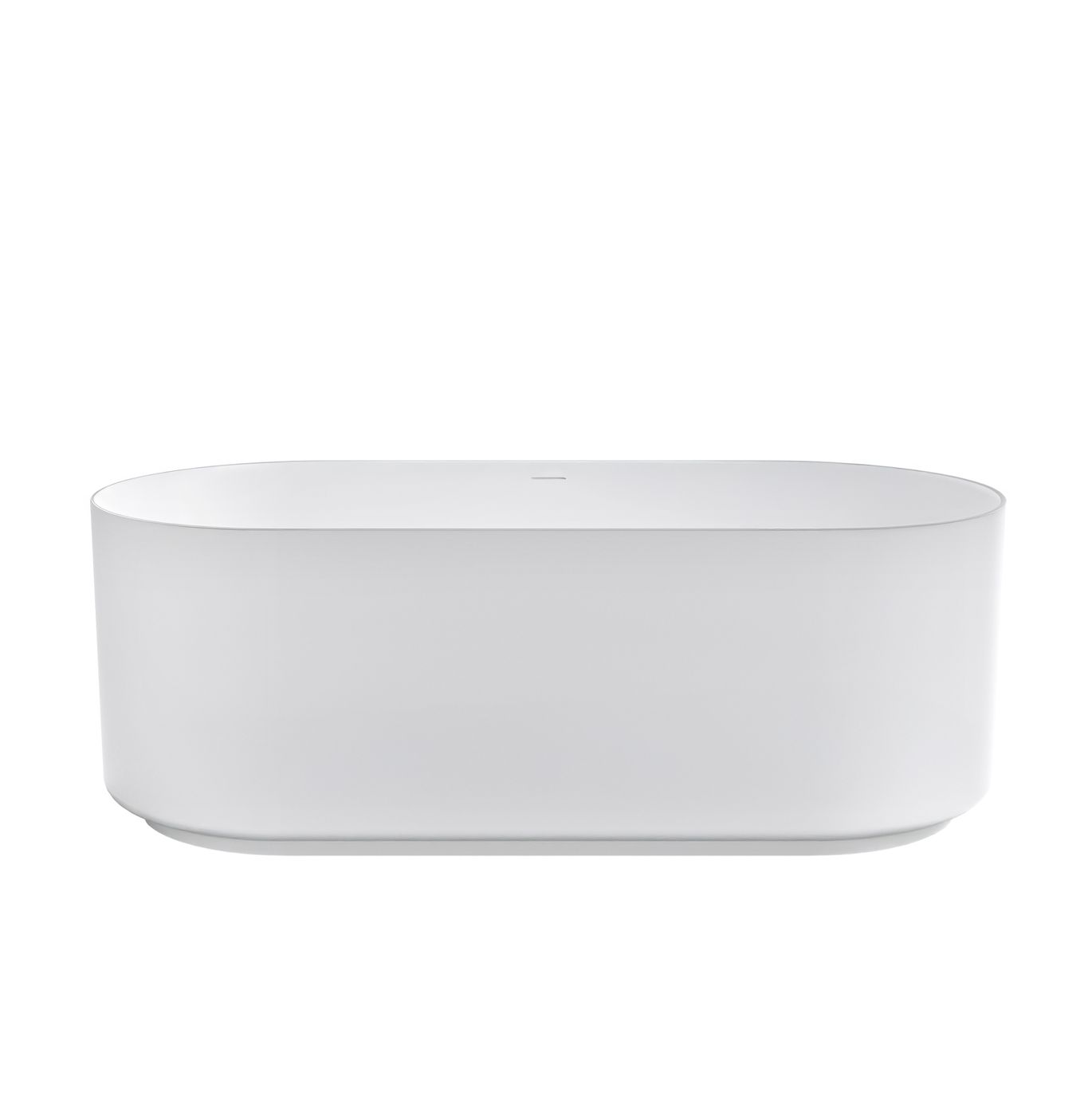 Attica Celine 1500 Matte White Bath with Overflow