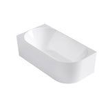 Attica Celine Left Corner 1700 Gloss White Bath with Overflow