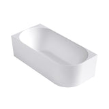 Attica Celine Left Corner 1700 Matte White Bath with Overflow