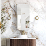 Newport 900x450 Sable Walnut Shaving Cabinet