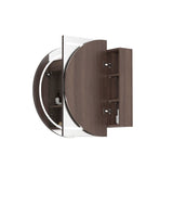 LED Bondi 1200x750 Sable Walnut Shaving Cabinet - Premium Edition
