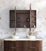 LED Bondi 1500x900 Sable Walnut Shaving Cabinet - Premium Edition