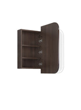 LED Newport 900(W)x750(H) Sable Walnut Shaving Cabinet - Premium Edition