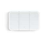 LED Newport 1200(W)x750(H) Sable Walnut Shaving Cabinet - Premium Edition