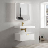 Moonlight 750mm White Wall Hung Cabinet