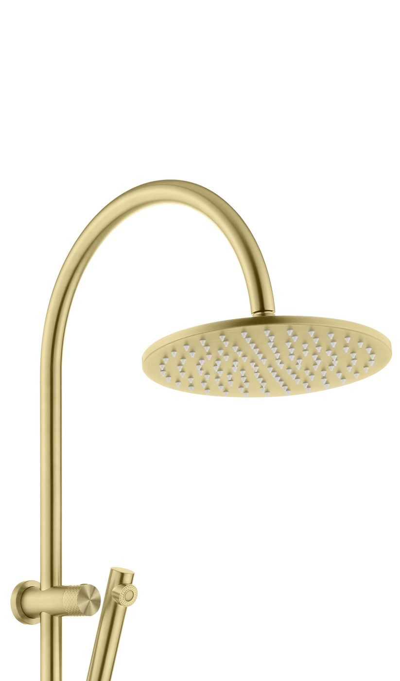 Celine Twin Shower Combo Brushed Gold