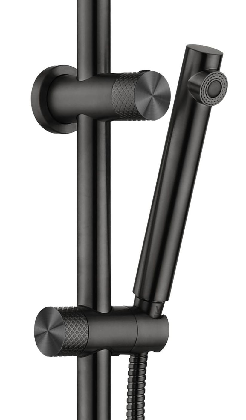 Celine Twin Shower Combo Matte Black - angled product view