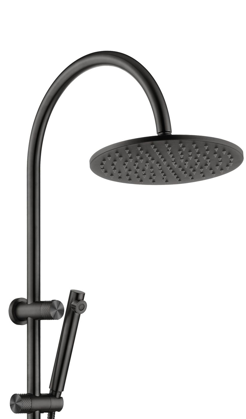 Celine Twin Shower Combo Matte Black - close-up detail view