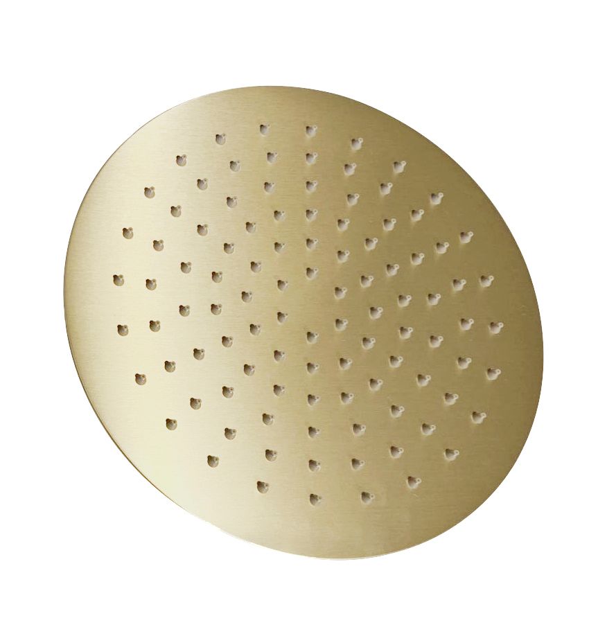 Vetto Shower Head Stainless Steel Round 250mm Argent Gold