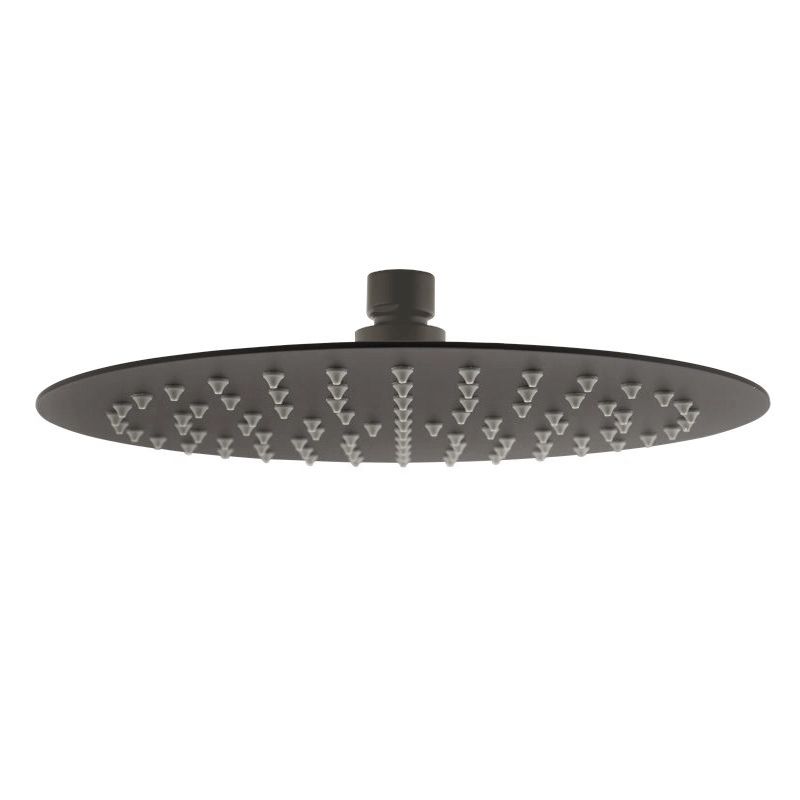 Vetto Shower Head Stainless Steel Round 300mm Gun Metal
