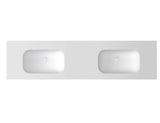 Chloe 1800x465 Silk Matte White Top with Basin