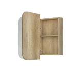 Newport 900x750 Natural Oak Shaving Cabinet