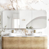 Newport 1800x750 Natural Oak Shaving Cabinet