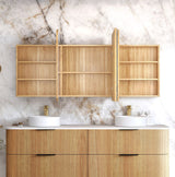 Newport 1800x750 Woodland Oak Shaving Cabinet