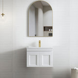 Hampton Mark II 600mm Satin White Wall Hung Vanity