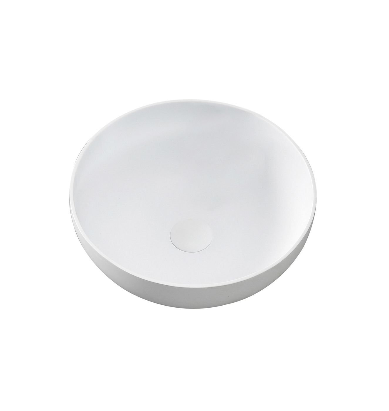 London Solid Surface 390x390x145 Matte White Basin NF