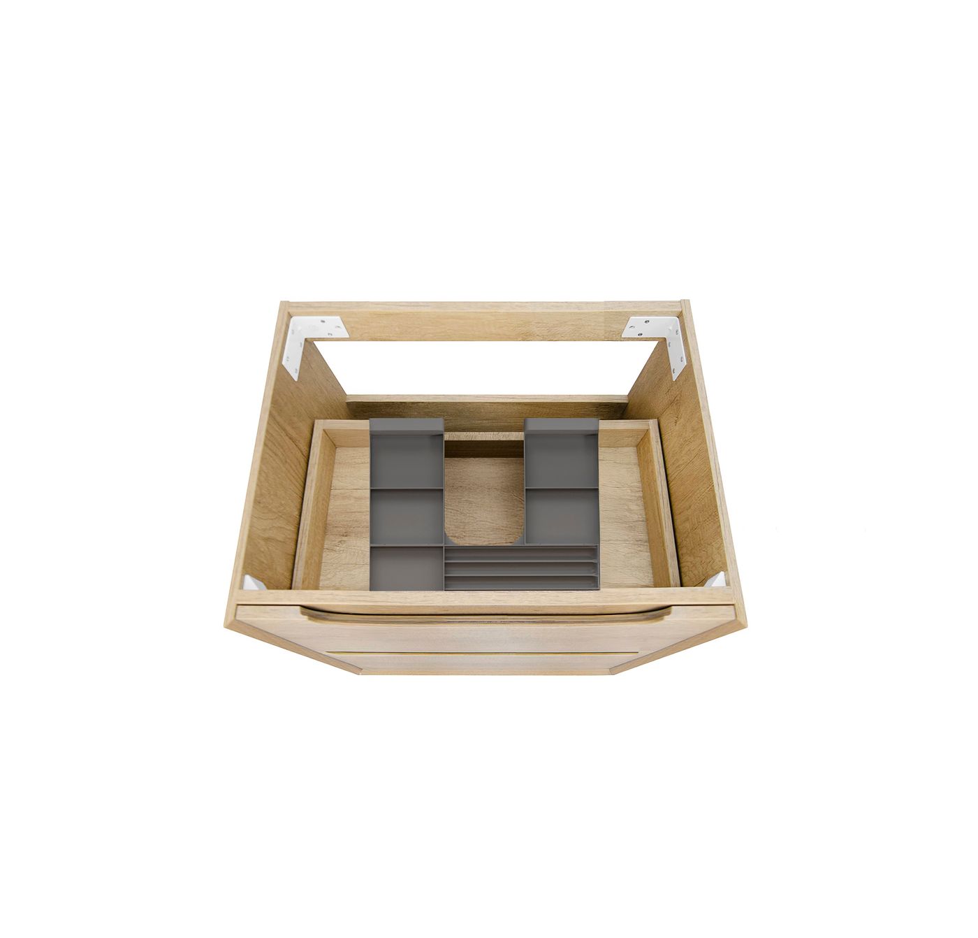 Byron 600mm Natural Oak Wall Hung Vanity