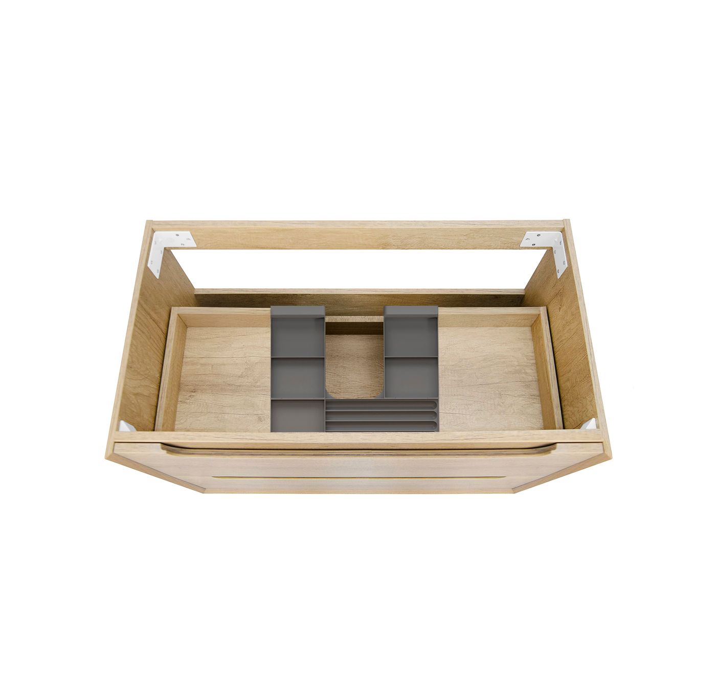 Byron 750mm Natural Oak Wall Hung Vanity