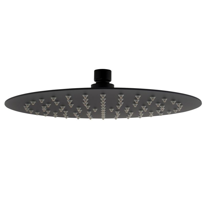 Vetto Shower Head Stainless Steel Round 250mm Matte Black