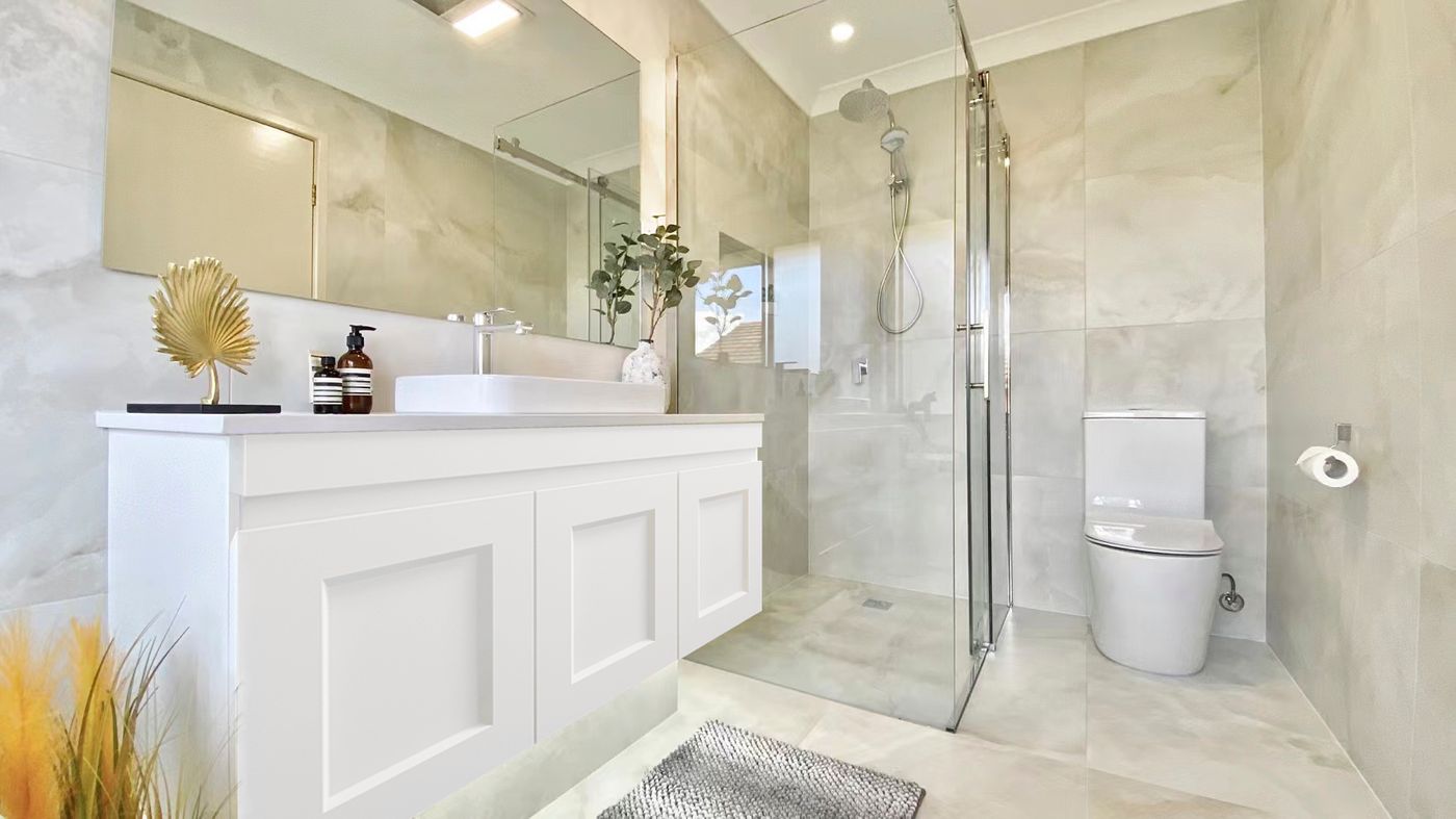 Hampton Mark II 900mm Satin White Wall Hung Vanity