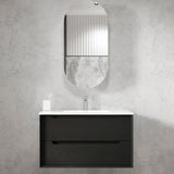 Byron 900mm Black Oak Wall Hung Vanity