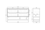 Leg Byron 1500X450 Black Oak