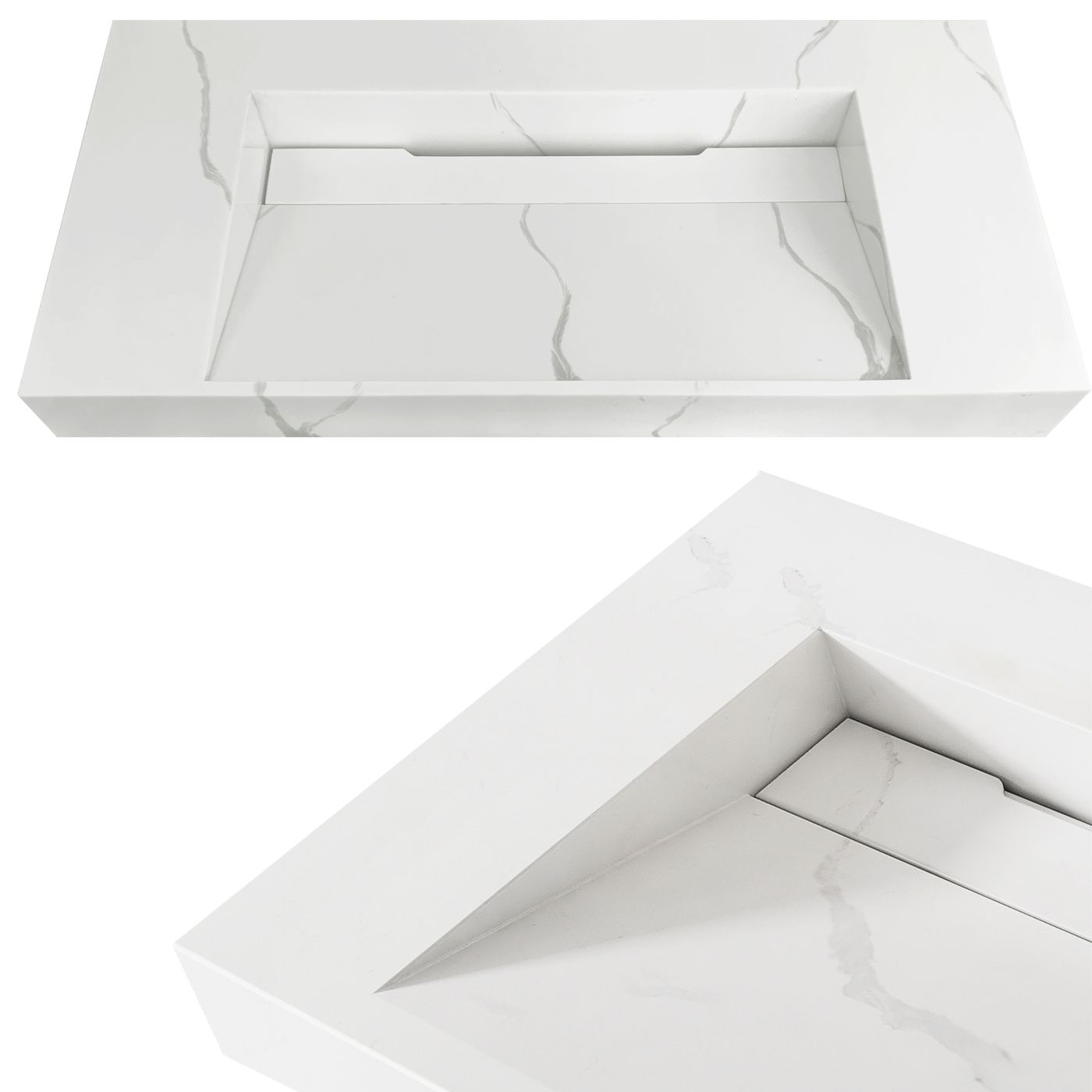 Moonlight 750mm Solid Surface Top