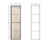Byron Tall Boy 350x300x1200 Natural Oak