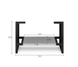 Leg Boston 750X450 Matte Light Grey