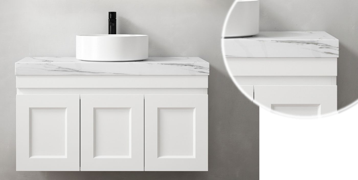 Rock Plate Stone 600x465x60 Mont Blanc - Above Counter 12 O'Clock Taphole