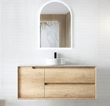 Byron 1200mm Natural Oak Wall Hung Vanity