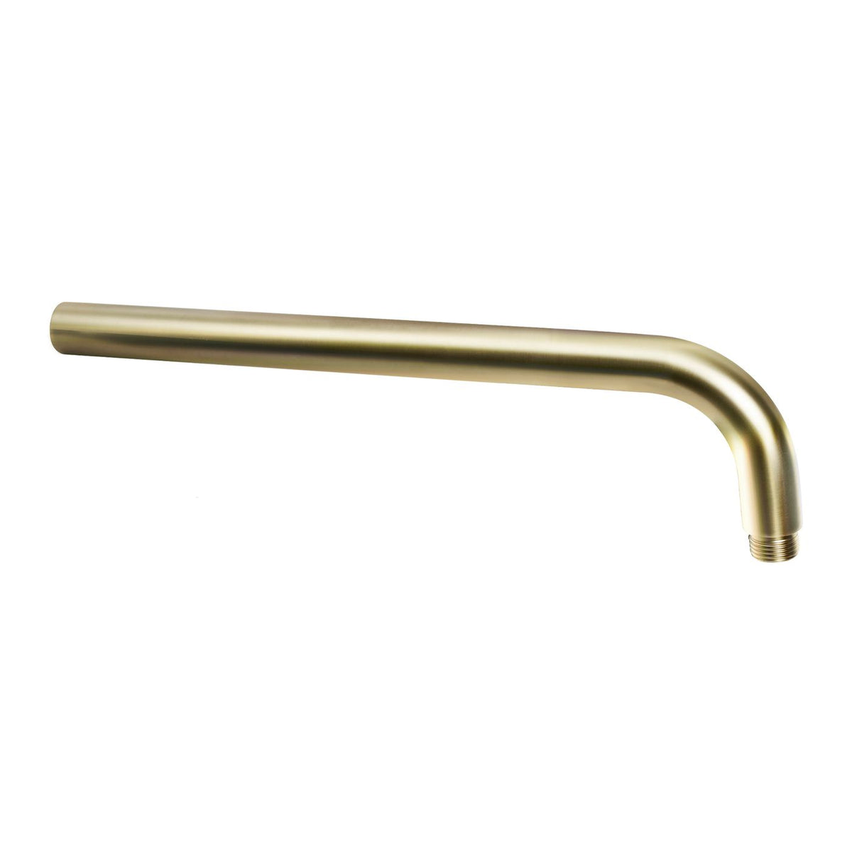 Vetto Wall Shower Arm Round 400mm Brushed Gold - front view