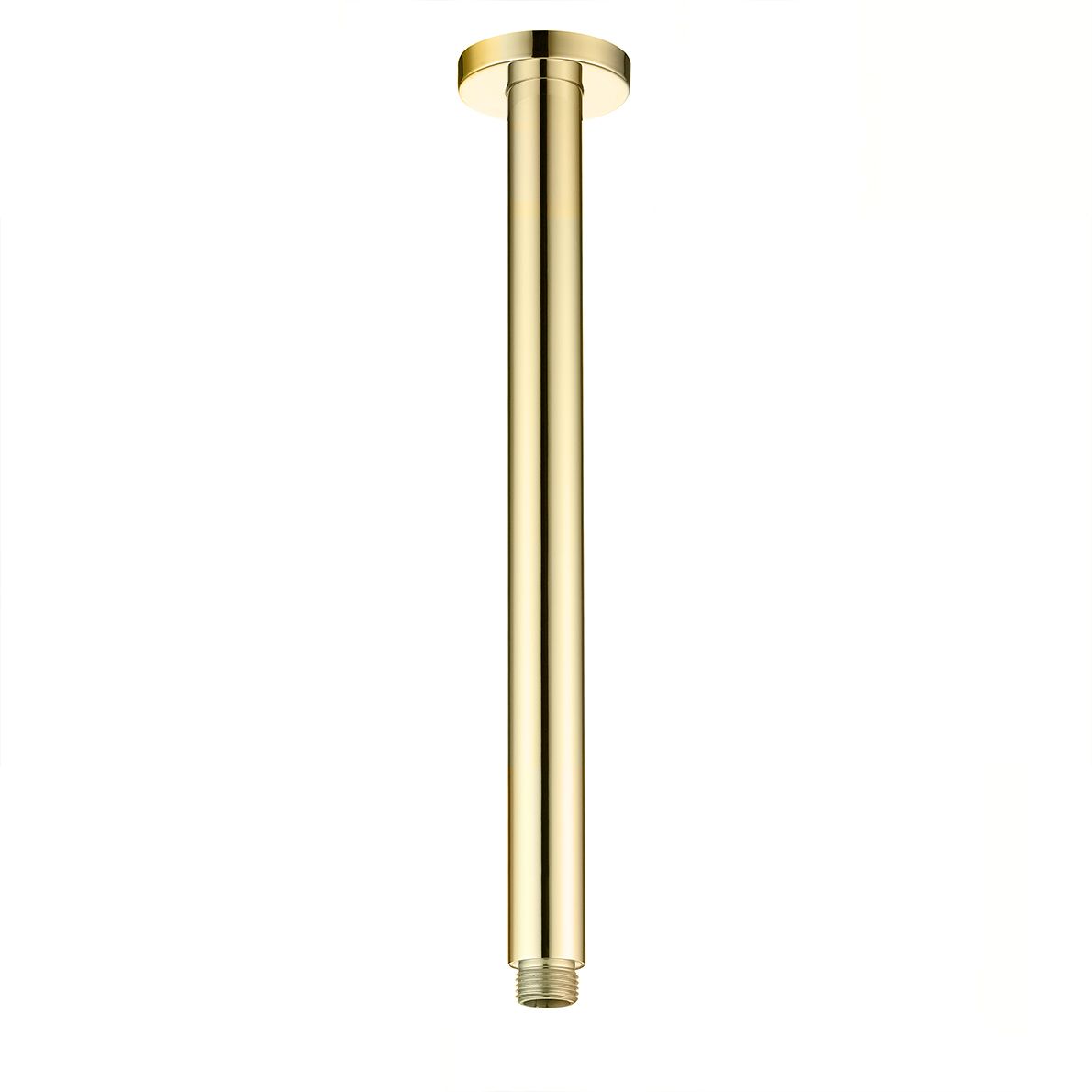 Vetto Ceiling Shower Arm Round 300mm Brushed Gold
