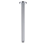Vetto Ceiling Shower Arm Round 300mm Chrome - front view