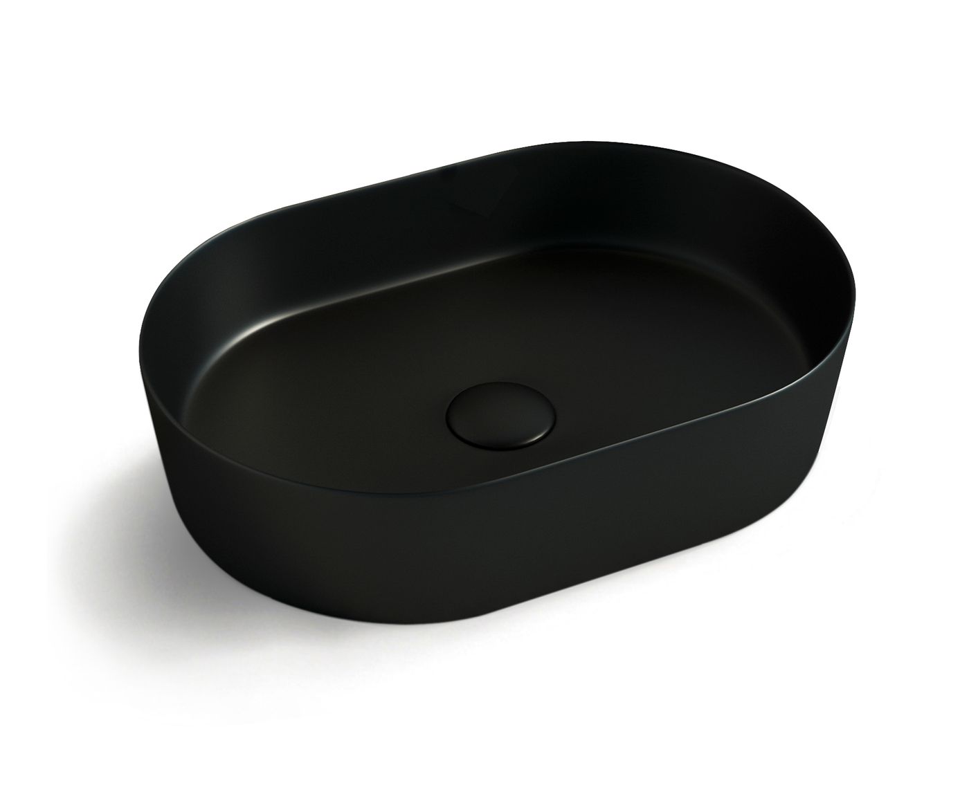 Quay Oval 500x330x120 Matte Black Basin