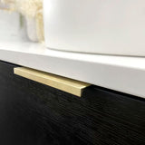 Bondi 750mm Black Oak Wall Hung Curve Vanity (12TH & NTH Only) - alternative product view