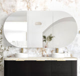 Bondi 1800x900 Black Oak Shaving Cabinet