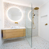 Bondi 1200mm Natural Oak Wall Hung Curve Vanity