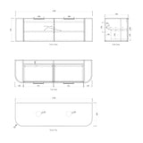 Otti Bondi Vanity 1500mm Double Basin