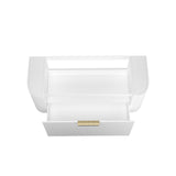 Bondi 1200mm Satin White Fluted Wall Hung Curve Vanity