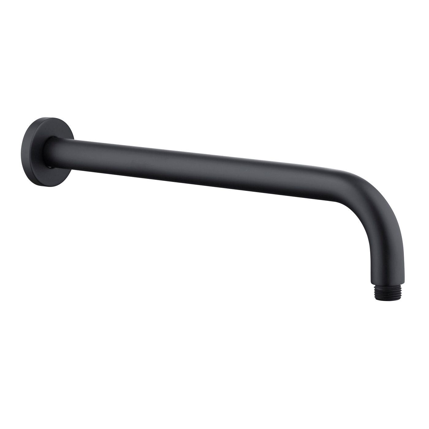 Vetto Wall Shower Arm Round 400mm Matte Black